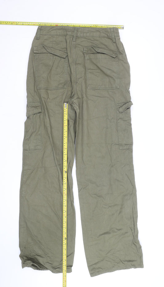 Denim Co Unisex Green Cargo Trousers Size 12 Regular Fit