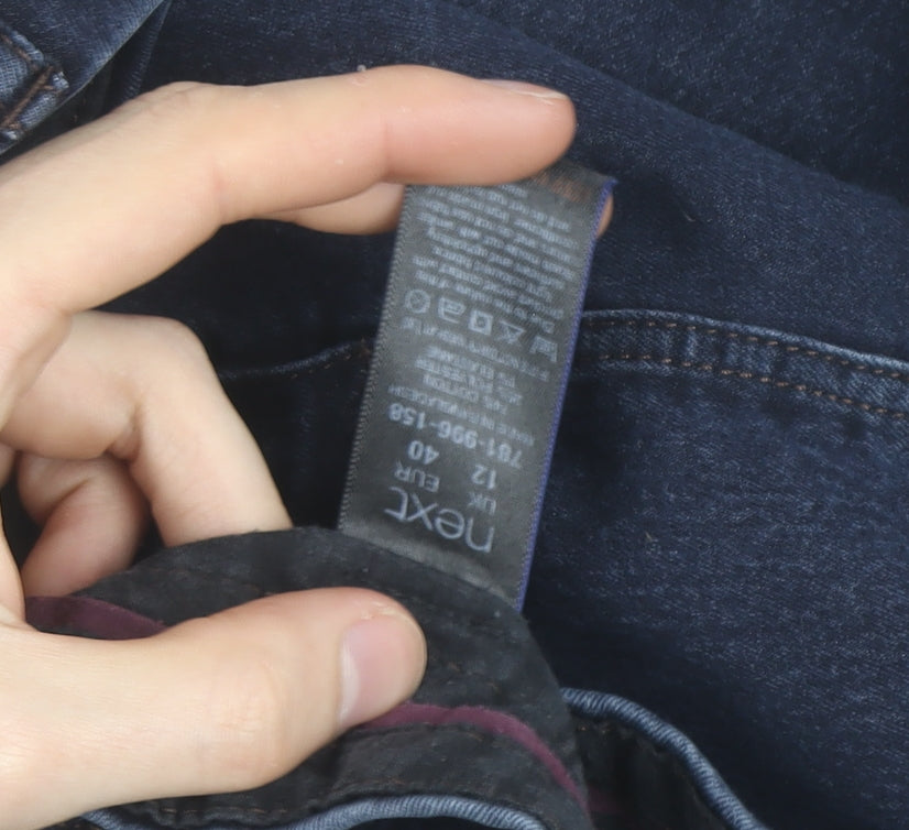Next Women’s Blue Denim Knee Length Pencil Skirt Size 12