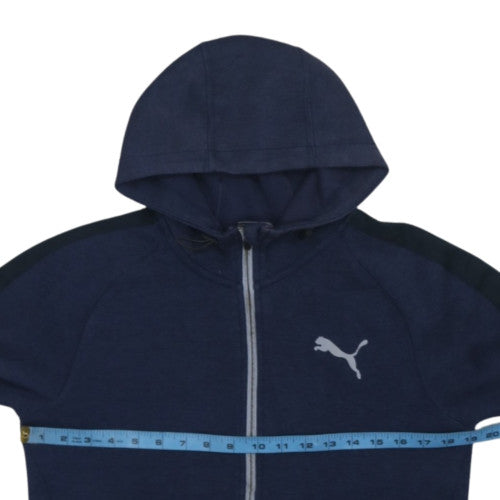 Puma Men's Blue Full Zip Hoodie Size S Regular Fit