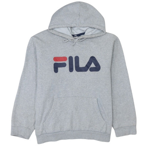 Additional front view of Fila Classics women’s grey xl pullover hoodie cotton blend