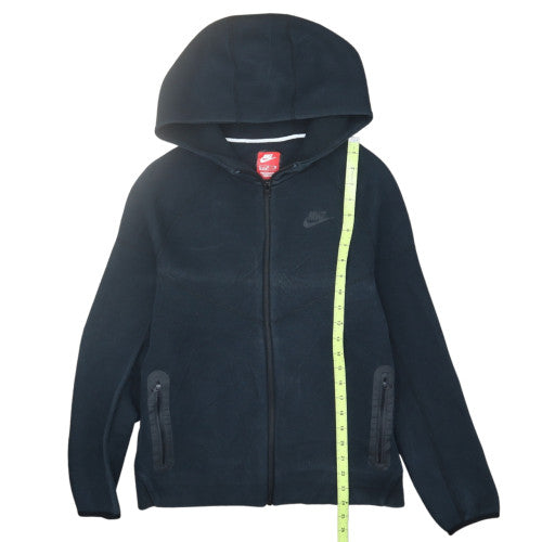 Nike Boys Black Full Zip Hoodie XL Fleece Lined Casual Sportswear