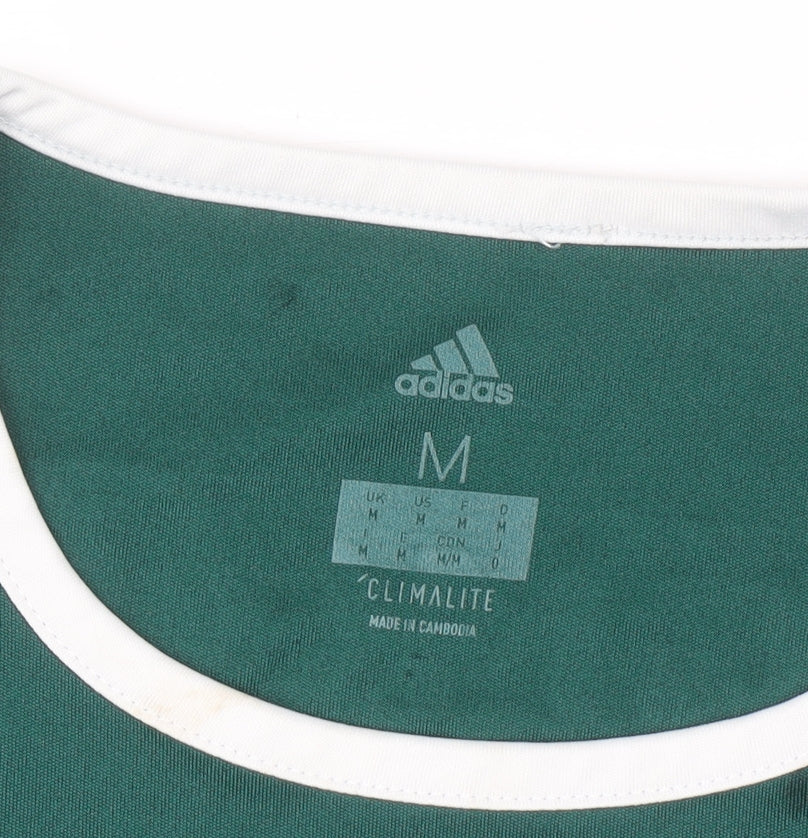 Adidas Men's Green Derry City FC Climalite Sports T-Shirt Size M