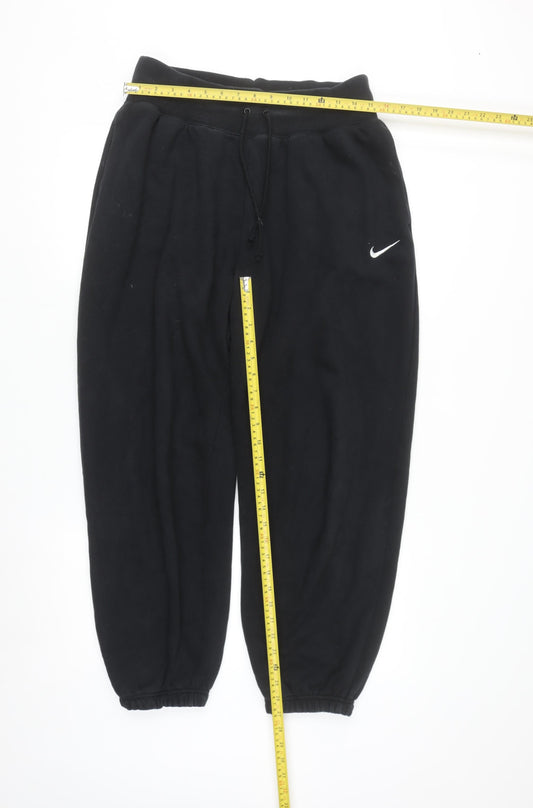 Nike Men's Black M Regular Fit Fleece Sweatpants Joggers