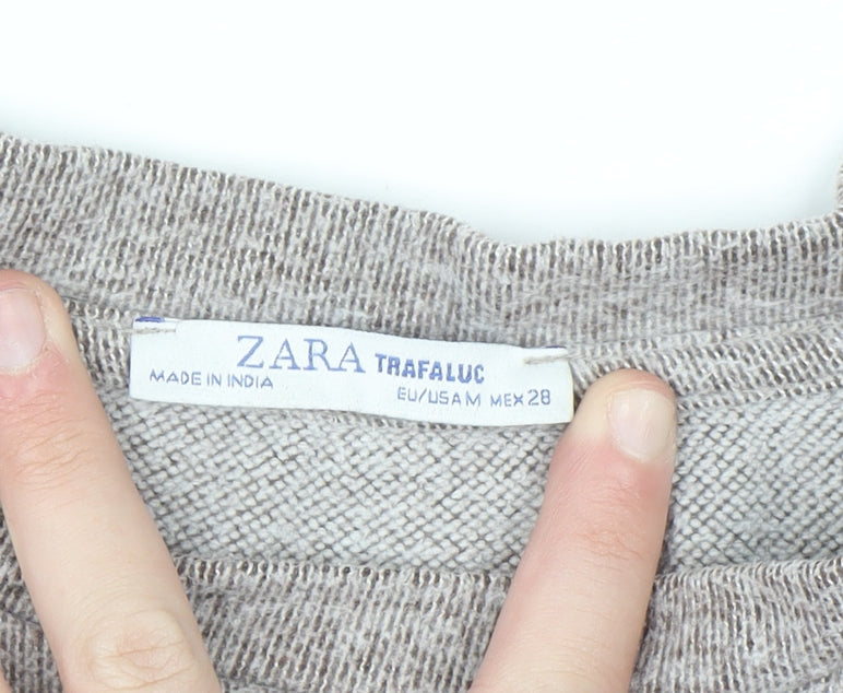 Zara Trafaluc Unisex Beige Knit Pullover Sweatshirt M