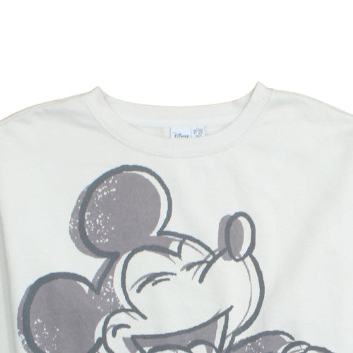 Disney Women White Mickey Mouse XL Pullover Sweatshirt