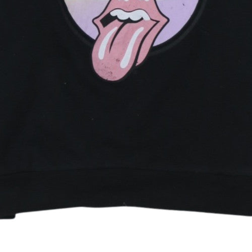 The Rolling Stones Womens Black Medium Pullover Sweatshirt