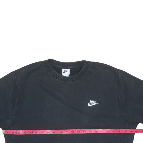 Nike Men's Black Pullover Fleece Sweatshirt M Regular Fit