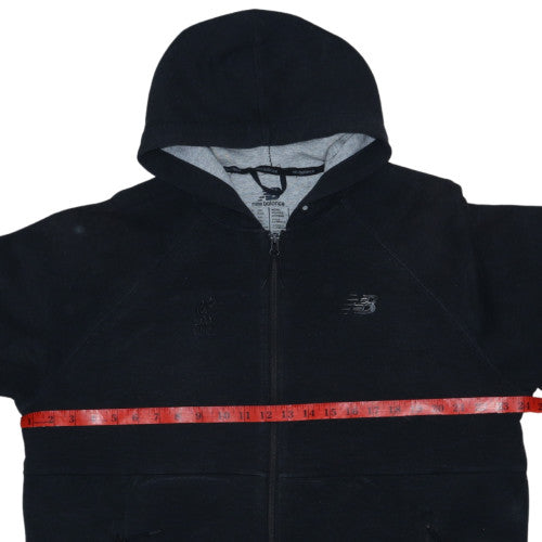 New Balance Men's Black XL Full Zip Hoodie with Logo