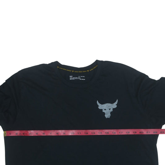 Under Armour Men's Black XL Project Rock Bull Graphic T-Shirt