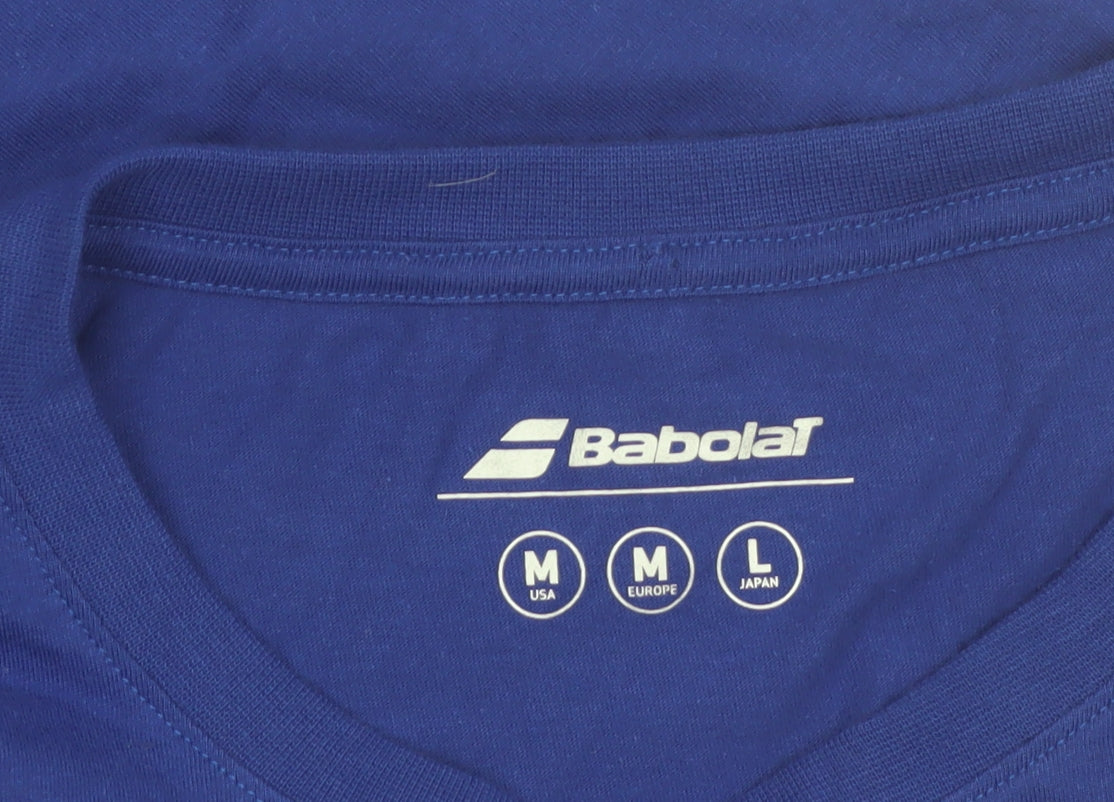 Babolat Men's Blue Graphic Sports T-Shirt Size M