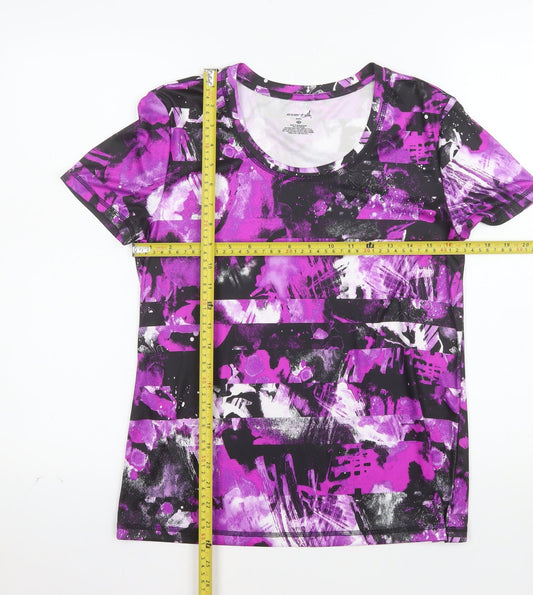 Exertek Women’s Purple Petites Medium Activewear T-Shirt
