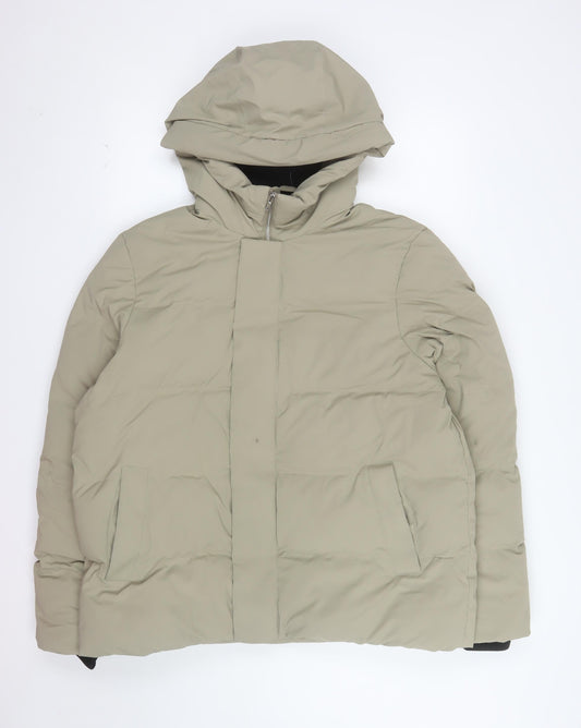 Marks and Spencer Women’s Beige Hooded Puffer Jacket Size L