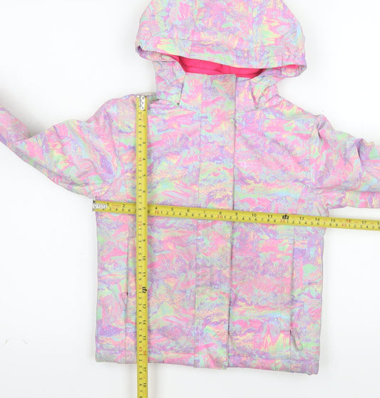 Mountain Warehouse Girls Multicoloured 3-4 Years Hooded Ski Jacket Winter Coat