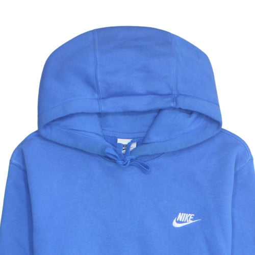 Nike Men Blue Pullover Fleece Hoodie Size S Regular Fit