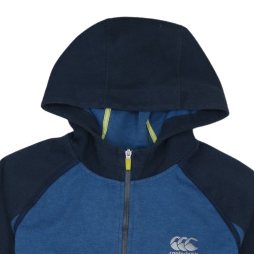 Canterbury Mens Blue Full Zip Hoodie M Relaxed Fit Casual Sportswear