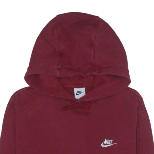 Nike Women’s Burgundy Hoodie Size M Pullover Fleece Sweatshirt