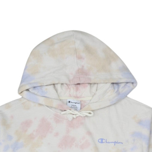 Champion Men's Multicoloured Tie Dye Pullover Hoodie Size L