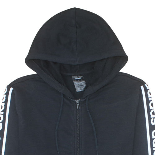 Additional view of Adidas Men's Black Full Zip Hoodie, size L, Sports Fleece