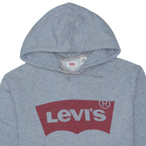 Levi's Men's Grey Logo Pullover Hoodie Size L Regular Fit