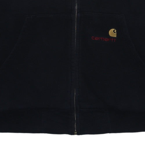 Carhartt Men's Black Full Zip Fleece Hoodie L Regular Fit