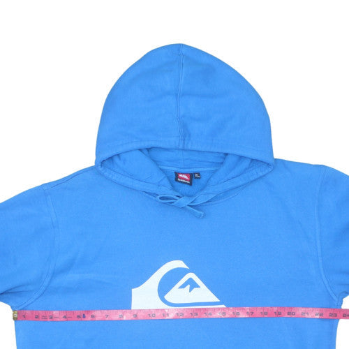 Quiksilver Men's Blue XL Pullover Hoodie with Logo Graphic