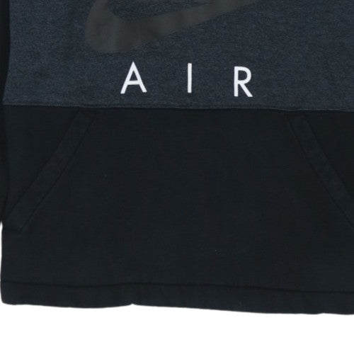 Nike Mens Black Hoodie Pullover Small Fleece Logo Air Sweatshirt