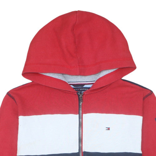 Additional view of Tommy Hilfiger Teens Red Blue Full Zip Hoodie XL (20) Cotton Blend
