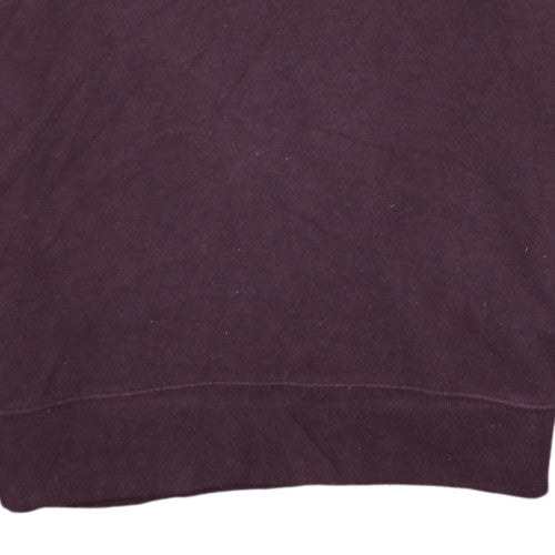 Polo Ralph Lauren Men's Purple Cotton Shawl Neck Jumper Size L