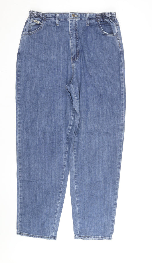 Lee Men's Blue Straight Leg Denim Jeans Size 16 Regular Fit