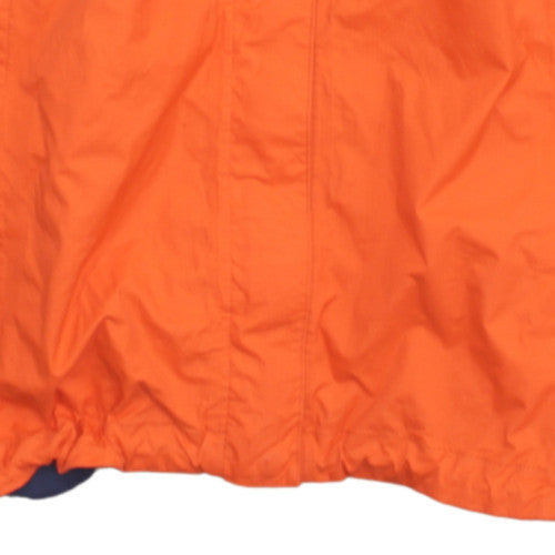 The North Face Womens Orange Waterproof Hooded Rain Jacket M