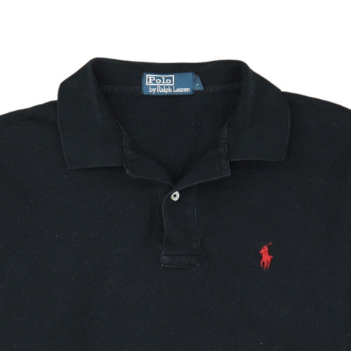 Ralph Lauren Men's Black Long Sleeve Polo Shirt Size M