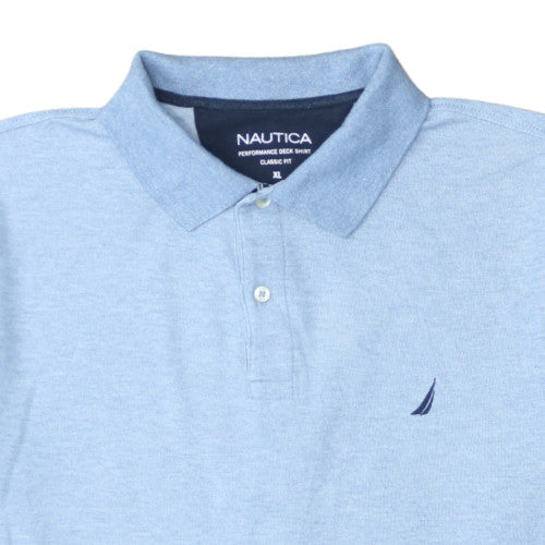 Nautica Men's Blue Classic Fit Cotton Blend Polo Shirt XL