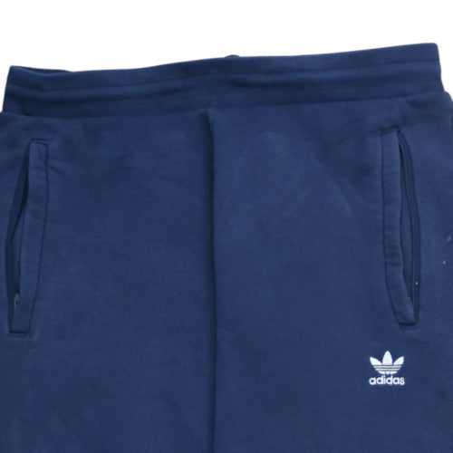Adidas Mens Blue Fleece Jogger Sweatpants Size L Tapered Fit