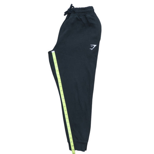 Gymshark Men Black Jogger Trousers M Regular Fit Fleece Activewear