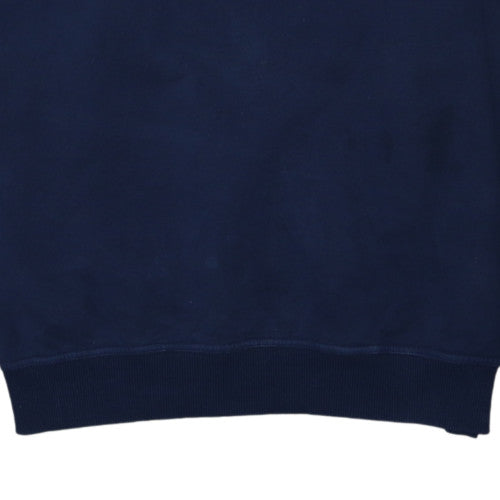 Fila Mens Navy Blue XXL 1/2 Zip Basic Jacket Cotton Pullover