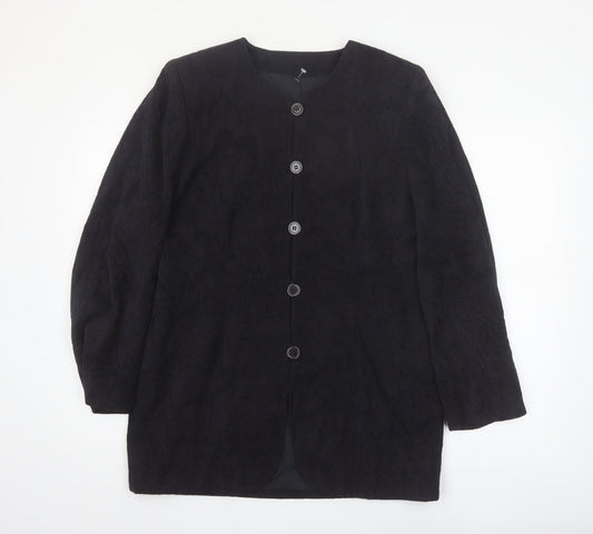 Marks and Spencer Women’s Black Classic Long Sleeve Mid-Length Coat Size 16