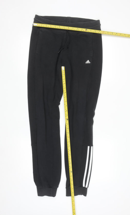 Adidas Men's Black Sport Essentials Jogger Trousers M/L Climalite