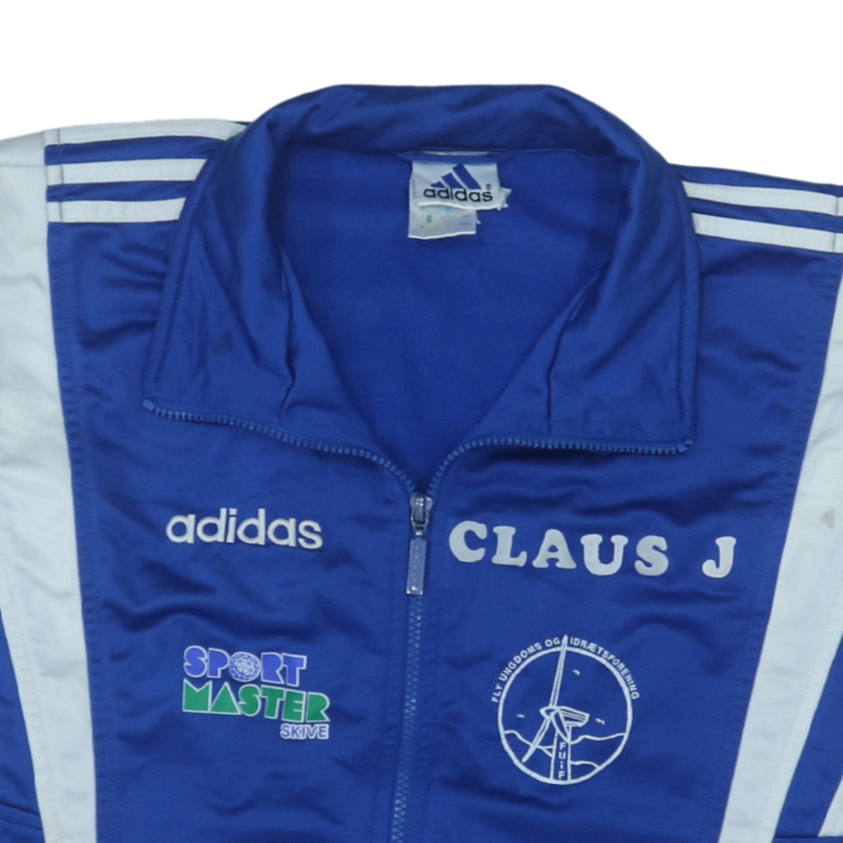 Additional view of Adidas Men Blue Full Zip Retro Track Sweatshirt L Sports Logo