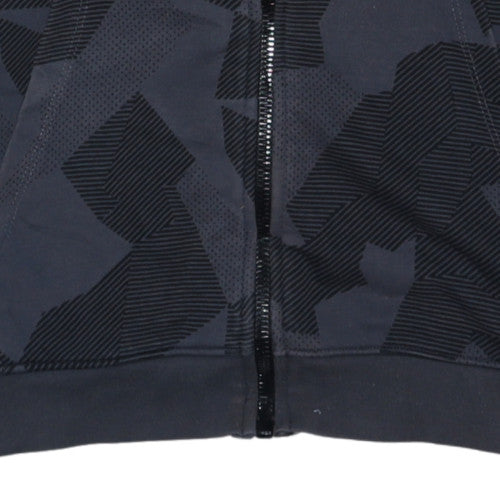 Additional view of Nike Teens Black Full Zip Hoodie Chelsea Football Club S