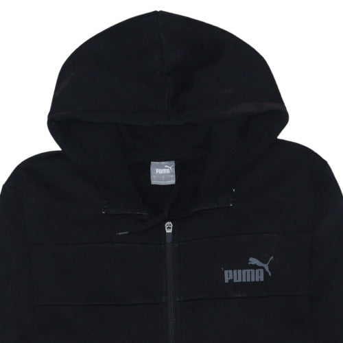 Additional view of Puma Men's Black Full Zip Hoodie, size L, Fleece Hooded Sweatshirt