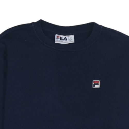 Fila Women's Navy Blue Crew Neck Pullover Sweatshirt M