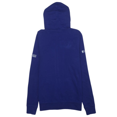 Nike Women’s Blue Full Zip Hoodie Size L 100% Cotton Casual