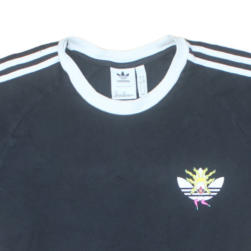 Additional view of adidas Men’s Black XL Cotton Crew Neck Short Sleeve T-Shirt