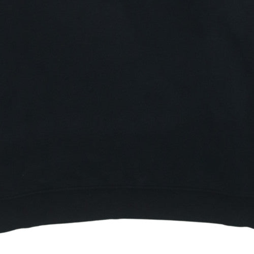 Nike Women Black XL Pullover Sweatshirt with Logo Print