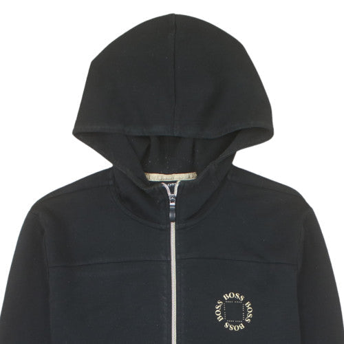 Hugo Boss Men's Black Full Zip Hoodie Size M Classic Logo
