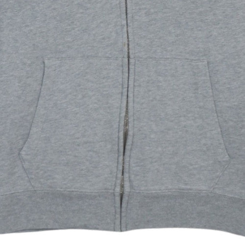 GAP Men’s Grey Full Zip Hoodie S Regular Fit Cotton Fleece
