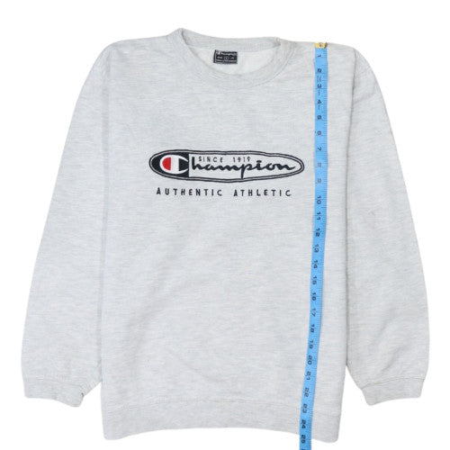 Champion Women’s Grey Pullover Sweatshirt Size S Logo Athletic