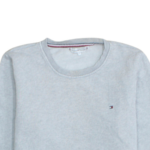 Tommy Hilfiger Men's Grey Crew Neck Pullover Sweatshirt M
