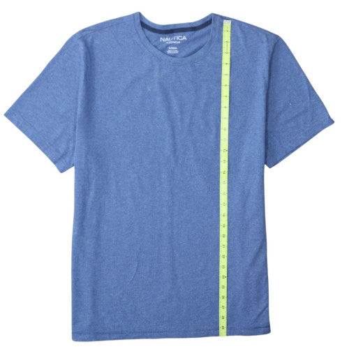 Nautica Men's Blue XL Crew Neck Nautical Logo Short Sleeve T-Shirt