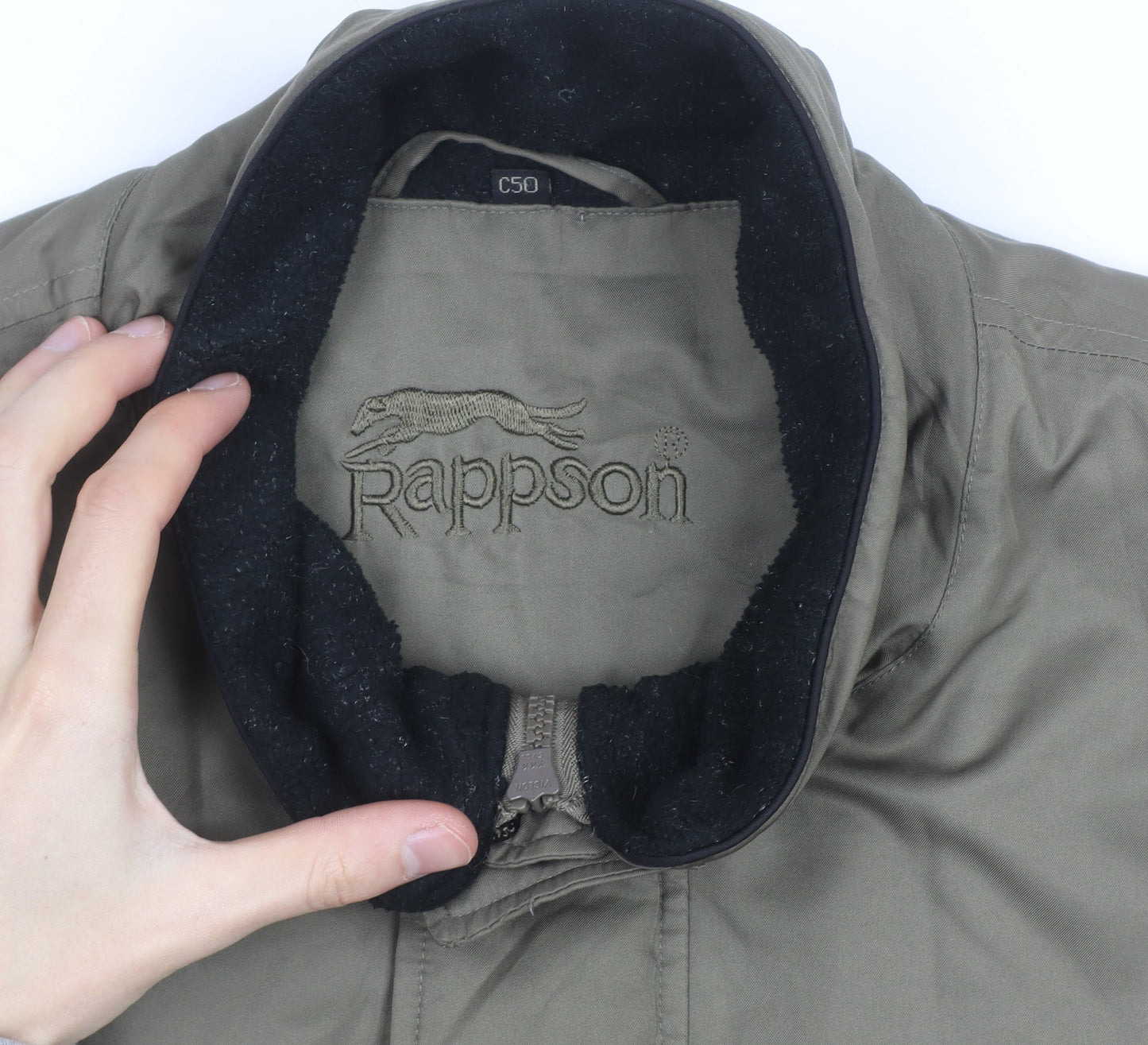 Rappson Men's Green Water Resistant Padded Parka Jacket Size 40